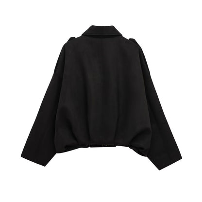 Women'S Suede Casual Coat