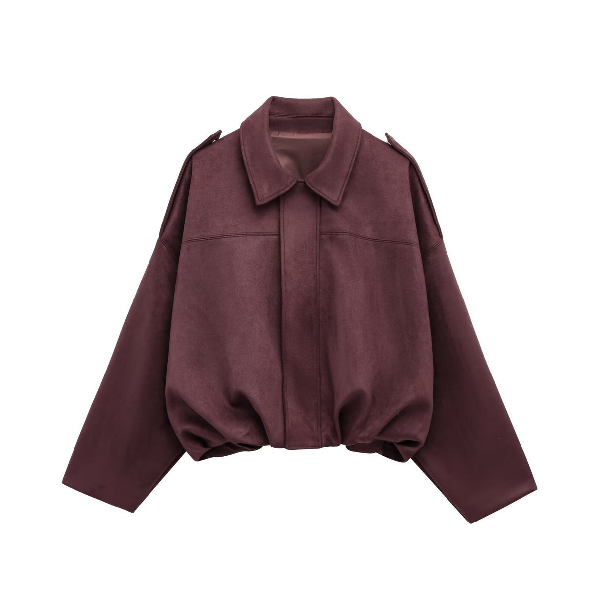 Women'S Suede Casual Coat
