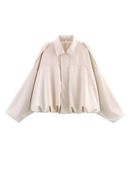 Women'S Suede Casual Coat